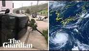 Japan: Typhoon Khanun makes landfall in south-western islands of Okinawa