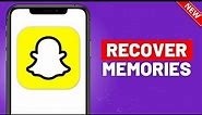How To Recover Deleted Snapchat Memories! - (2024 New Update)