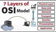 OSI Model animated, What is osi model in networking? 7 OSI layers explained
