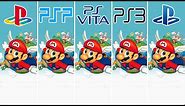 Super Mario 64 (1996) PSP vs PS2 vs PS Vita vs PS3 vs PS4 | Fan Ports Comparison