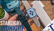 Dual Apple Watch Series 8 Unboxing | Series 8 Starlight & Series 8 Midnight Color