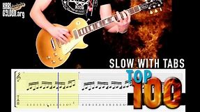 Top 100 Rock Riffs Medley | WITH GUITAR TABS!