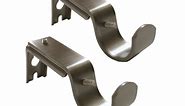 Better Homes & Gardens Pewter 3/4"to1" Dia. Adjustable Curtain Rod Brackets (2 Count)