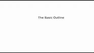 how to write a basic outline
