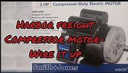 How to wire up a Harbor Freight 3HP compressor motor - 220V
