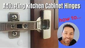 How to adjust kitchen cabinet doors that won’t close