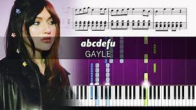 GAYLE - abcdefu - Piano Tutorial + SHEETS
