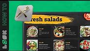 How to design a beautiful digital menu board within several minutes and without any expenses.