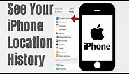 How to See Your iPhone Location History