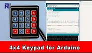 How to use Arduino 4x4 keypad download the code