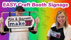 DIY Tutorial: Crafting a Chic Hanging Booth Sign with Copper Pipe