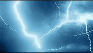 Thunderstorm And Lightning Strikes At Night Powerful Lightning Background 4K