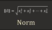 Linear Algebra: Norm