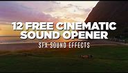 12 FREE Cinematic Opener Sound Effects | Free SFX Sound Effects