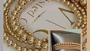 14K Gold Filled Beaded Bracelet, Stacking Bracelets, Rose Gold Beaded Bracelet, Waisted Gems,