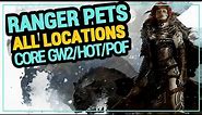 GW2 RANGER PETS ALL LOCATIONS - CORE Guild Wars 2 / HOT / POF