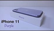 iPhone 11 Purple Unboxing with Silicone Case and Camera Test