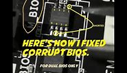 How to fix corrupt BIOS