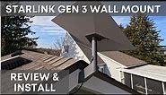 Starlink Gen 3 Standard Wall Mount - Review and Install Tutorial