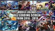 MOBILE LEGENDS ALL LOADING SCREEN • ALL LOADING SCREEN FROM 2016 - 2019