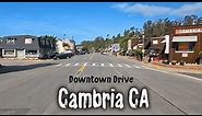 Downtown drive in Cambria CA