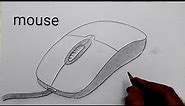 how to draw mouse l how to draw computer mouse