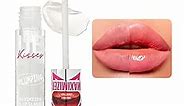 Ruby Kisses Plumping Lip Gloss – Hydrating, Voluminous, High-Shine, Cruelty-Free Lip Plumper, Smoothing, Instinct Lip Maximizer, 4 Colors, 0.15 FL oz. (CLEAR)