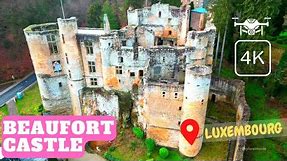 Beaufort Castle Luxembourg | Châteaux de Beaufort Luxembourg [Drone] [4K]
