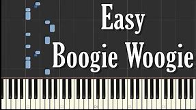 Easy Boogie Woogie Piano Tutorial - FREE SHEET MUSIC