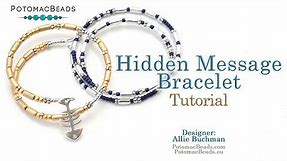 Hidden Message (Morse Code) Bracelet - Jewelry Making Tutorial by Potomac Beads