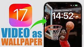 How to Set VIDEO as Lock Screen Wallpaper on iPhone - iOS 17 !
