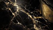 Black and Gold Marble Luxury background texture. Slow panoramic motion. High detailed 4K video. Marble pattern texture surface panning background. Marble stone texture.