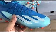 Adidas X Speedportal.1 FG Firm Ground Soccer Cleats - Blue/Silver/Jade