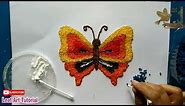 how to make a butterfly with collage technique