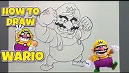 HOW TO DRAW WARIO | Super Mario | Step-by-Step Tutorial #drawing