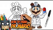 How to Draw Dr.Mario | Cartooning Club Tutorial
