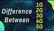 Difference Between 1G, 2G, 3G, 4G and 5G Technology in Hindi | #19