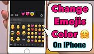 How to change the color of emojis 😊