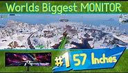 Fortnite on the WORLDS BIGGEST MONITOR (57 Inch NEO G9)