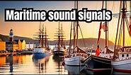 Maritime sound signals