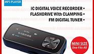 MP3 Player 32GB IC Recorder FM TUNER OTG Sports Clamp - Philips SA1102 di AUVICOMM | Tokopedia