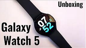 Samsung Galaxy Watch 5 Unboxing & Setup | 44mm Graphite Bluetooth