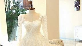 Pour une mariée simple ,élégante ,pas très osée 🔥🔥 la robe "ALIA" disponible sur Constantine taille 38-40-42 | Dentelle Blanche Robe de Mariée