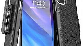 iPhone 11 Belt Clip Case (DuraClip Series) Ultra Slim Cover with Holster (Black)