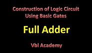 Full adder using basic gates.