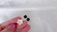 GANSSIA Flower Buttons for Sewing Plastic Craft Button 13mm(0.52 inch) White Color Pack of 30pcs