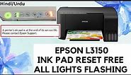 How to reset waste ink pad counter error in Epson L3150 Printer?