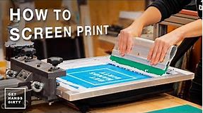 Print Your Own Posters, T-Shirts and More // Screen Printing Basics