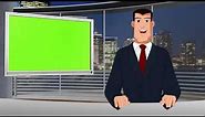 Animated News Anchor Charcater