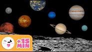 The SOLAR SYSTEM for kids | From planet to planet - Compilation